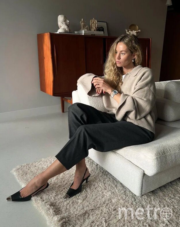    Туфли слингбэки очень универсальны и комбинируется со многими стилями. соцсети @anoukyve.