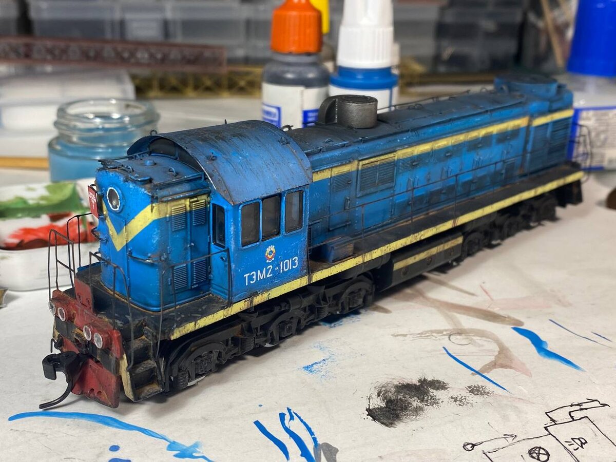 Модель тепловоза ТЭМ2-1013