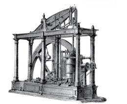 Вертикальная паровая машина Уатта