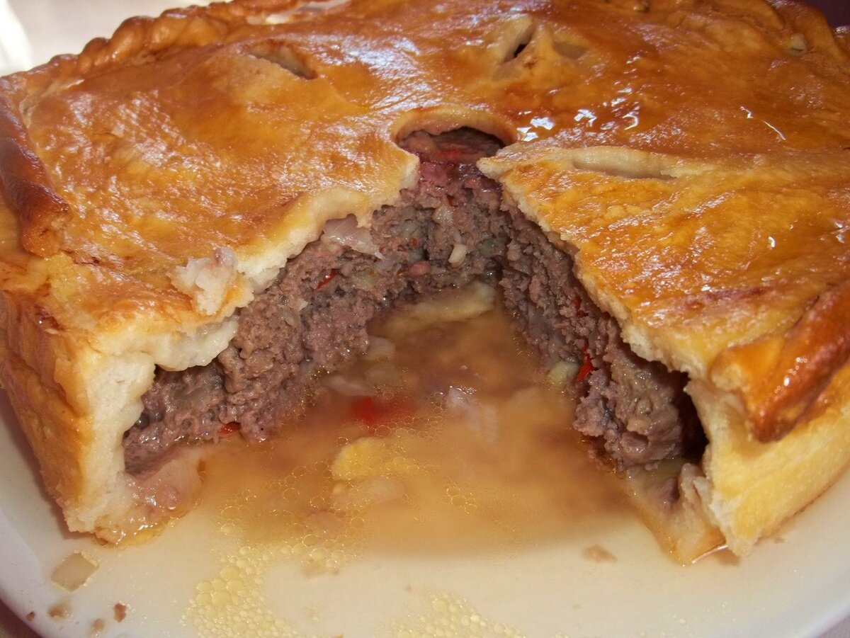 Мясной пирог картинки
