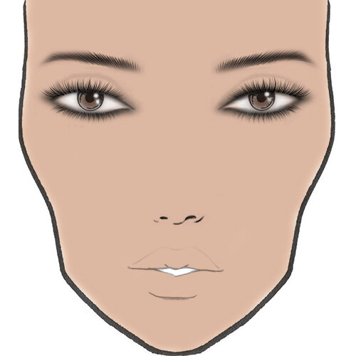 Шаг 2. Черным карандашом подчеркните ресничный контур верхнего и нижнего век, а также слизистые; мягко растушуйте карандаш из-под ресниц наверх по веку маленькой кистью из белки.  