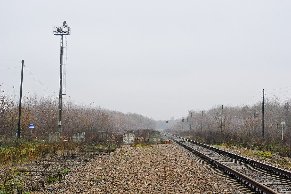 Станция "Тёткино" - российско-украинская граница. Автор изображения: Lyubeckiy yav, Wikipedia