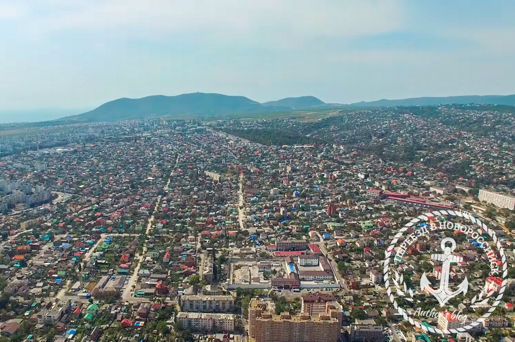 Новороссийск с высоты птичьего полёта