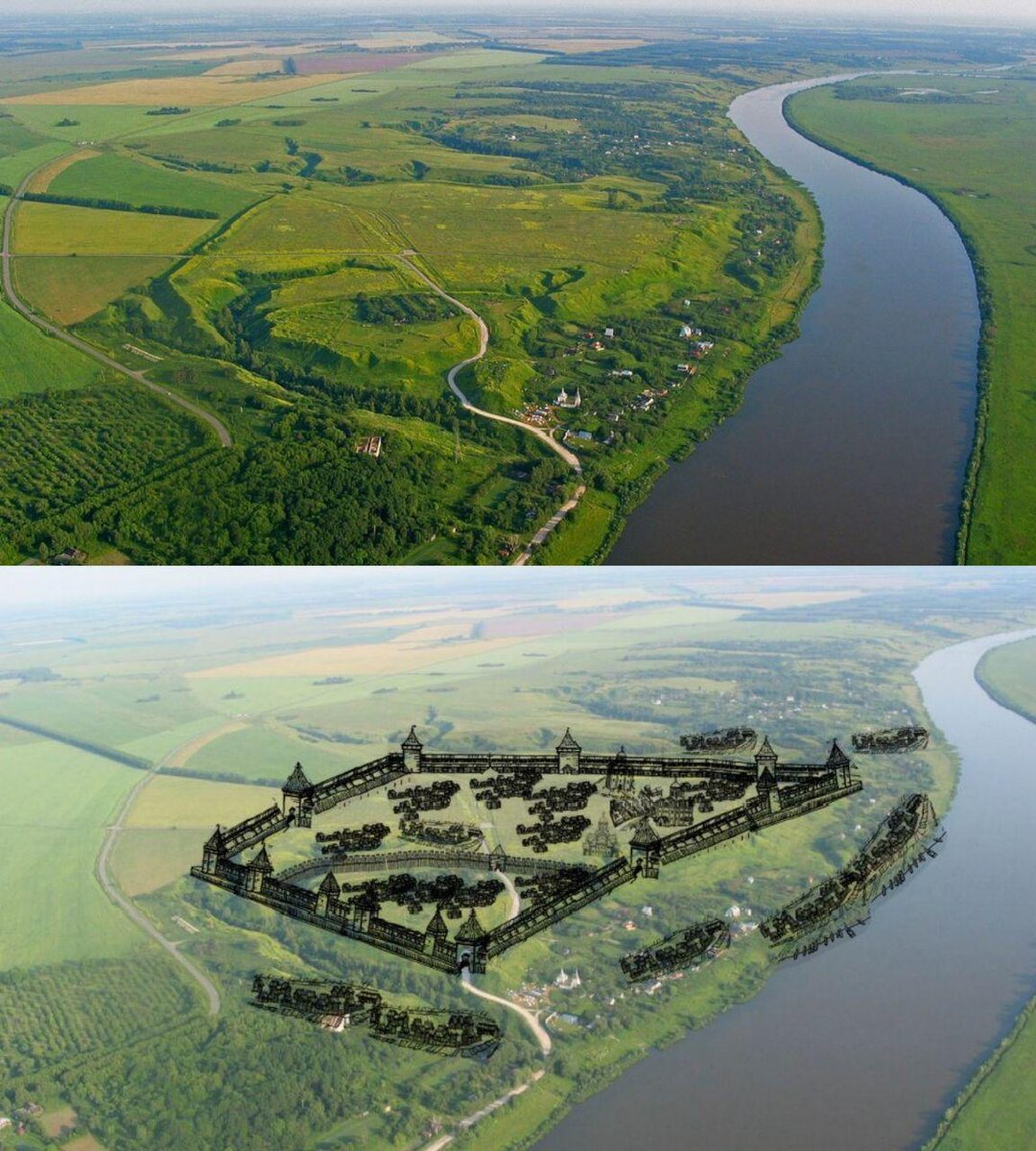 Старая Рязань сегодня выглядит так