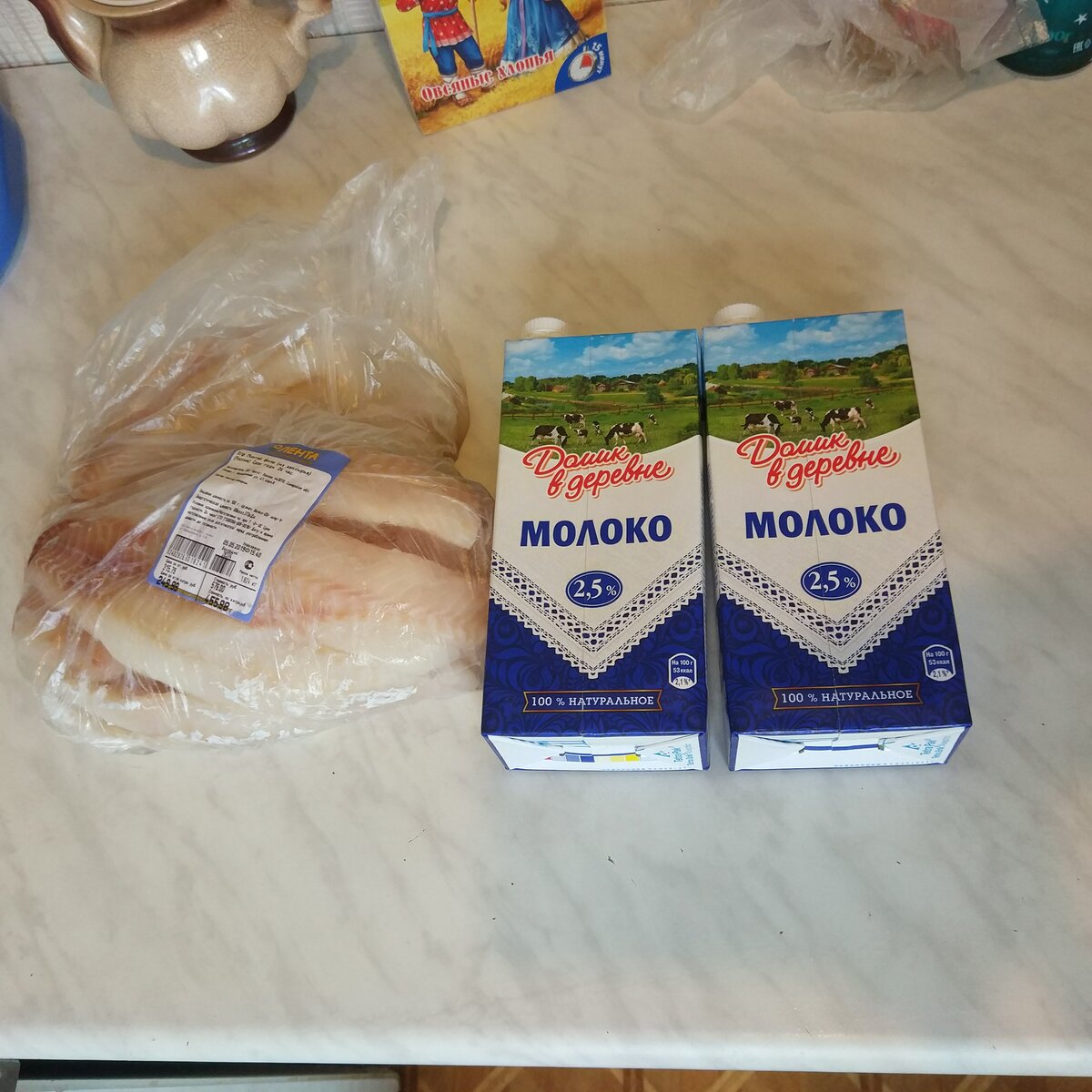 1.8 кг филе минтая.