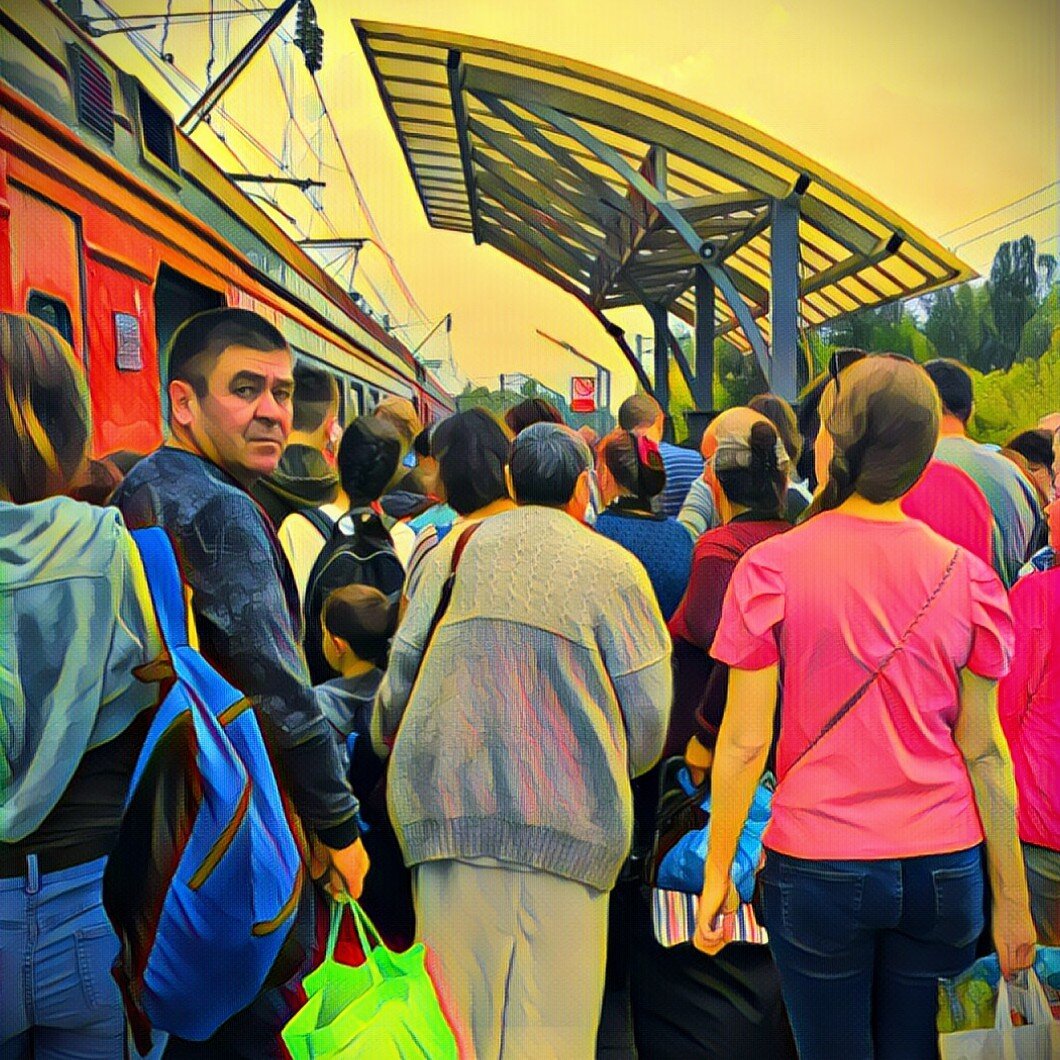 Мужику тоже не нравится очередь