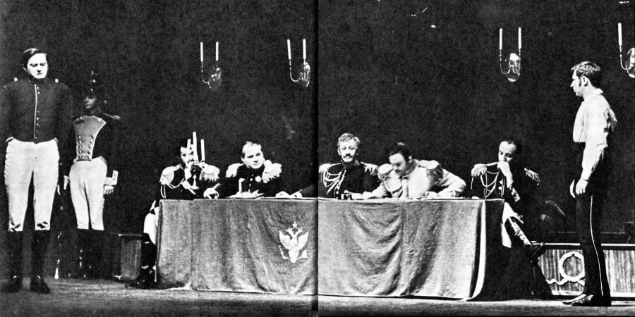 Очная ставка. Сцена из спектакля