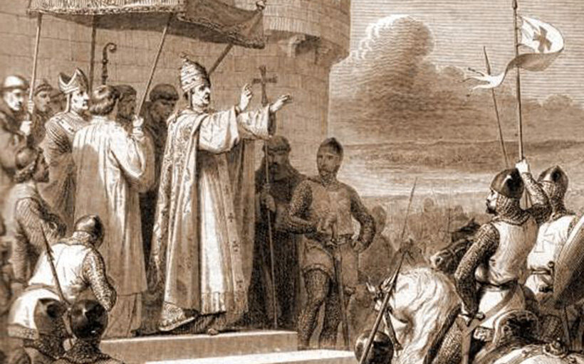 Папа Римский Урбан II, объявивший о начале Первого крестового похода 1095гю