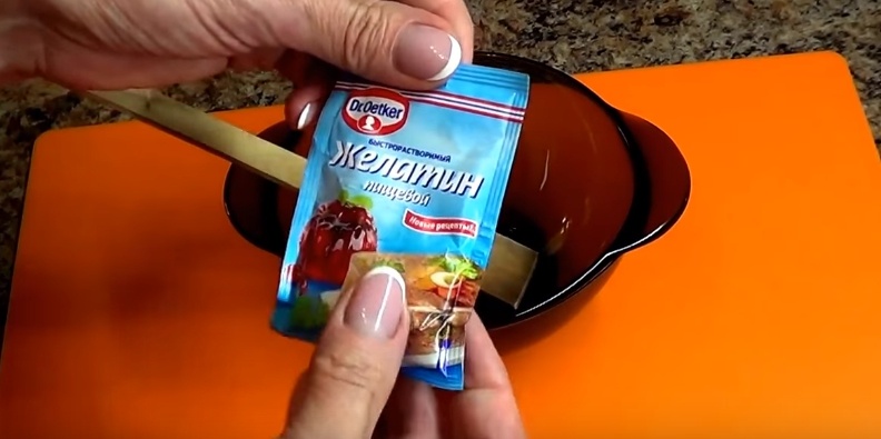 Нам нужен желатин