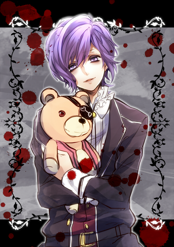 1.  Kanato Sakamaki (Аниме :Дьявольские возлюбленные) Раса: вампир
День рождения: 21 марта
Знак зодиака: Овен
Возраст: 17 лет
Класс: 2
Рост: 165 см
Вес: 56 кг
Группа крови: I
Любимая еда: сладости
Хобби: коллекционирование мягких игрушек
 