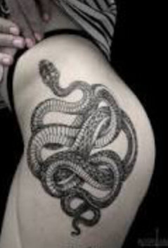 Значение тату змея на руке и ноге (45+ Фото)