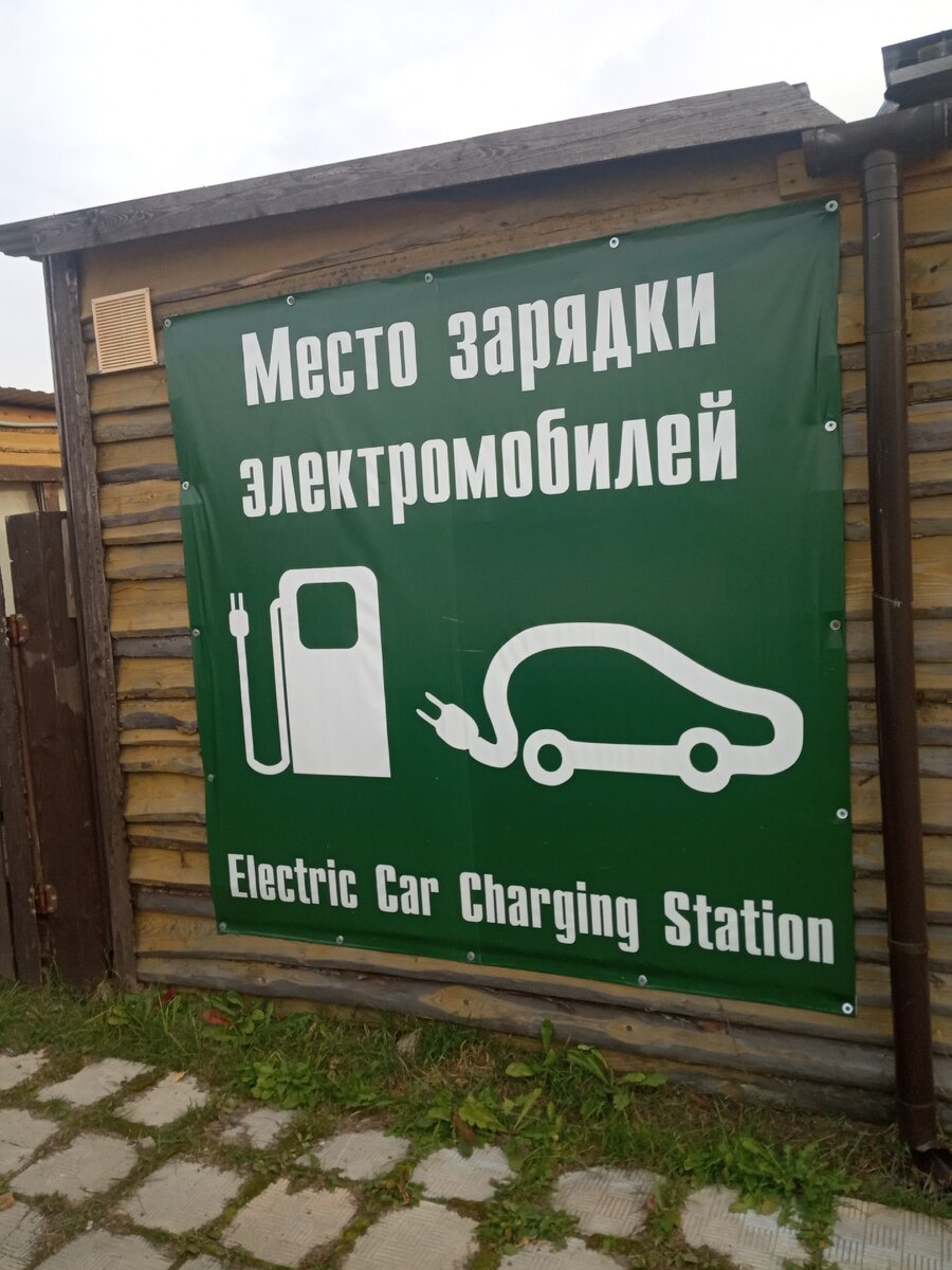 Место подзарядки электромобилей