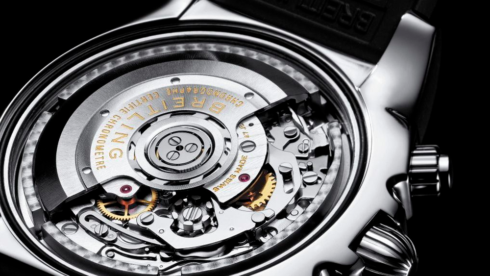 Часы автоподзавод инструкция. Breitling механизм. Механизм Breitling в 01. Механизм Брайтлинг 13