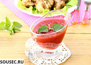 Соус из клубники к мясу