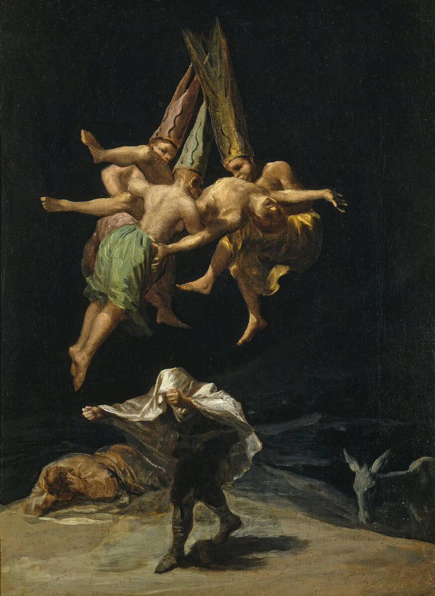 Франсиско Гойя "Полет ведьм", 1798. Музей Прадо, Мадрид.