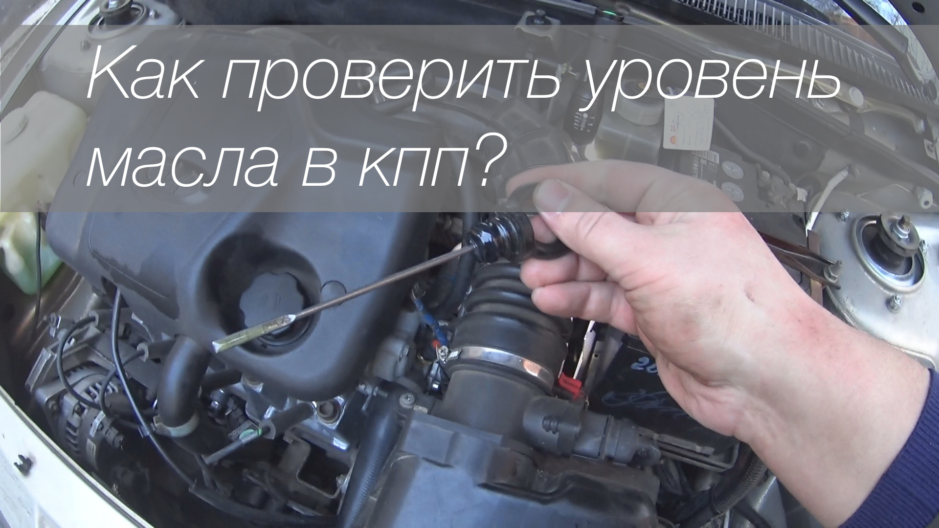 Как проверить масло в двигателе