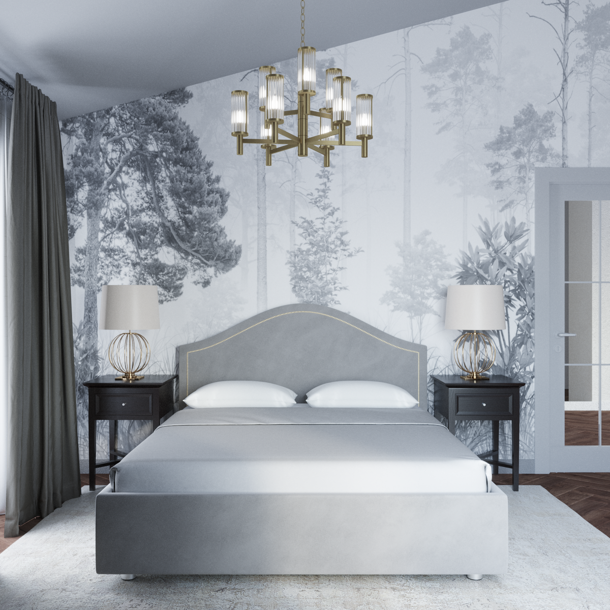 Визуализация спальни 20 м2