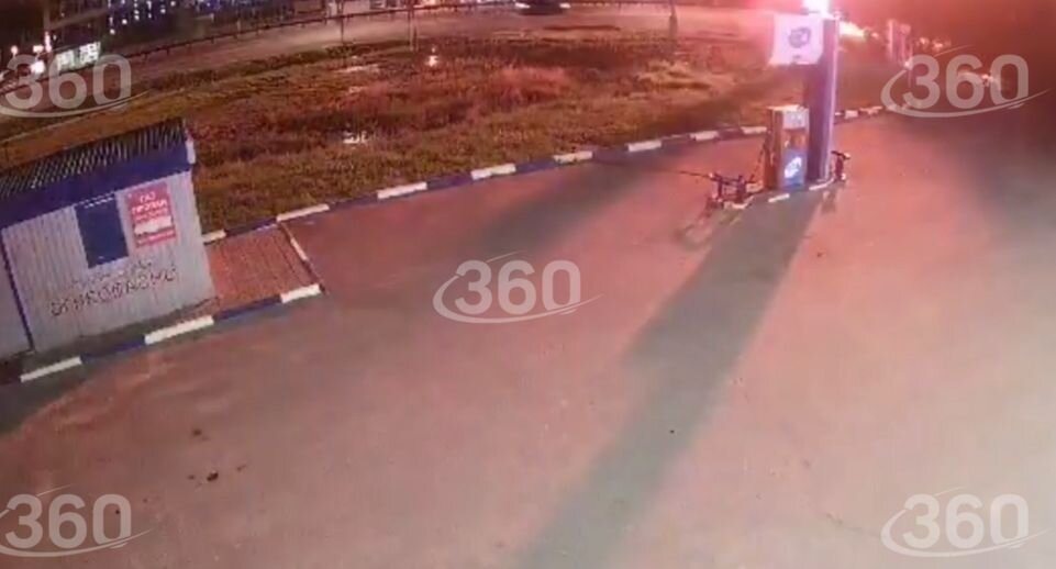 на заправку упал беспилотник