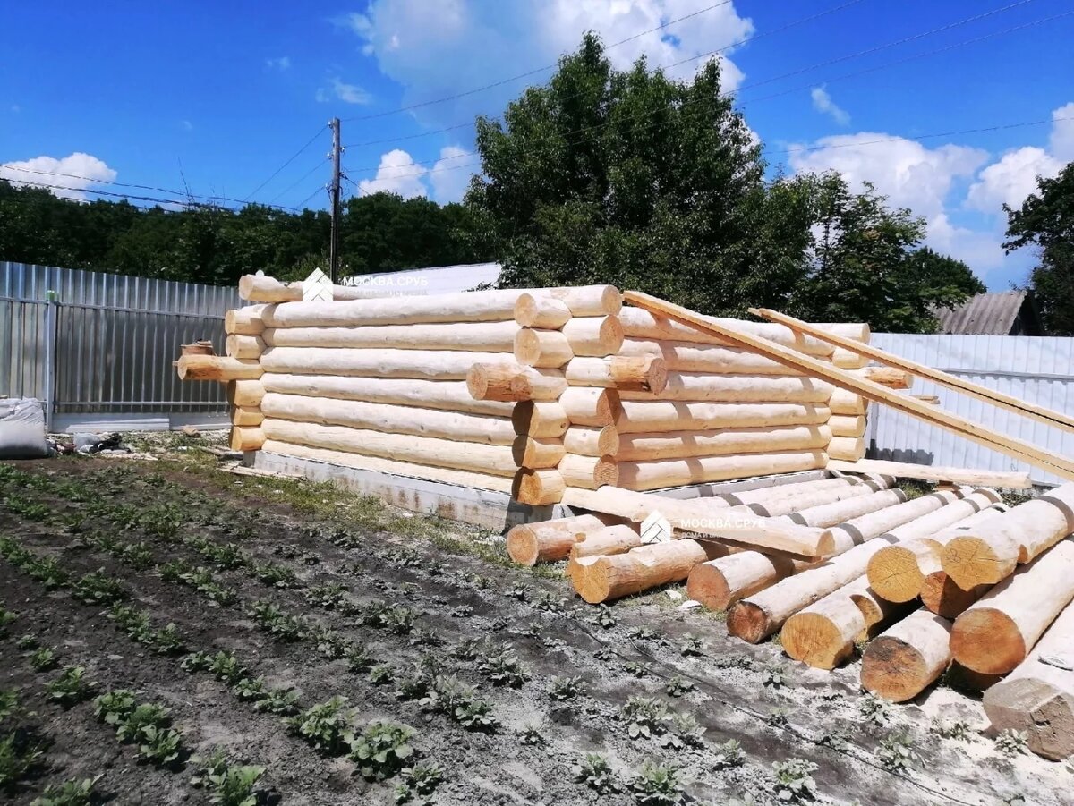 Баня из бревна с доставкой на участок. МОСКВА.СРУБ