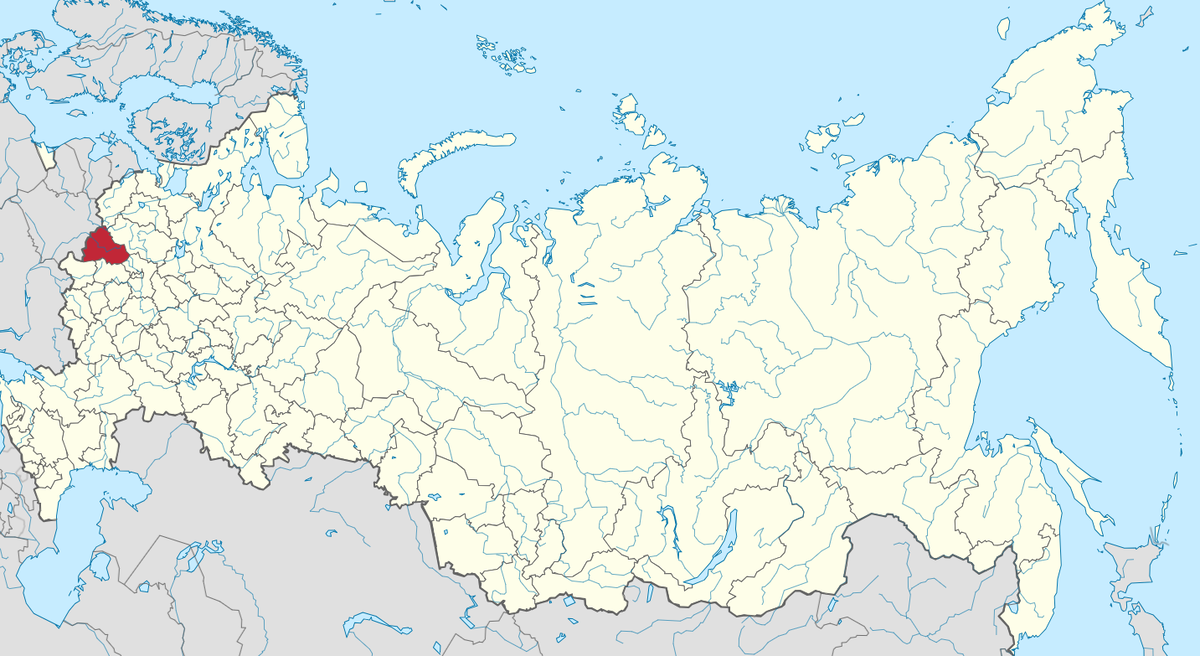 Смоленская область на карте.