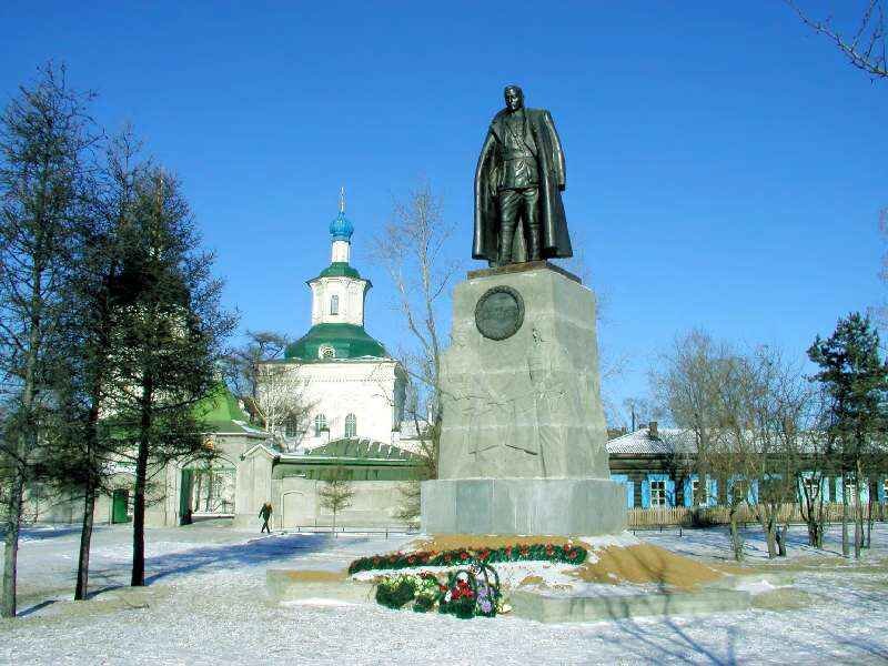 Памятник колчаку в иркутске фото Знаменский женский монастырь в Иркутске: место казни Колчака и могилы Распутина 