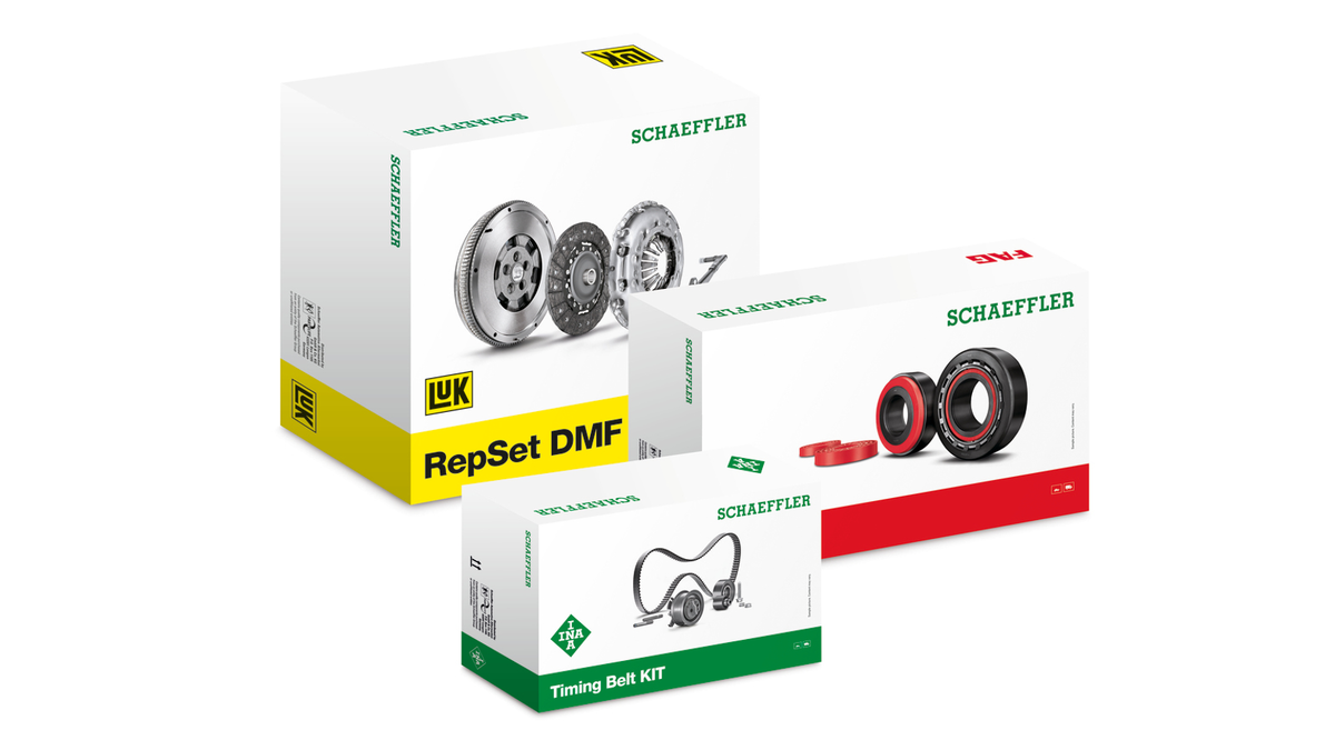 Чтобы визуально подчеркнуть высокое качество компонентов, новая упаковка содержит крупные и реалистичные изображения как отдельных деталей, так и ремонтных комплектов. Кроме того, впервые большое внимание уделено бренду Schaeffler, который занимает ключевое место, непосредственно над изображением продукции.