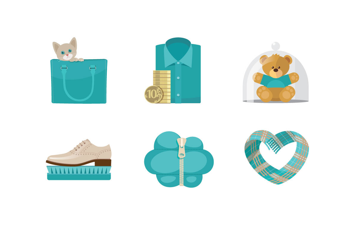 фото: серия иллюстраций для фирменного стиля химчисток