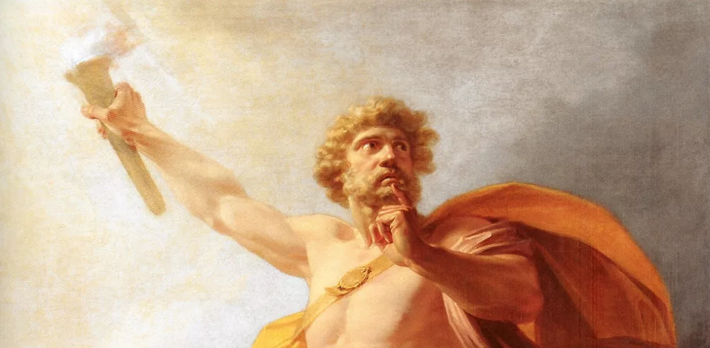 Прометей принес огонь с Олимпа людям на землю 