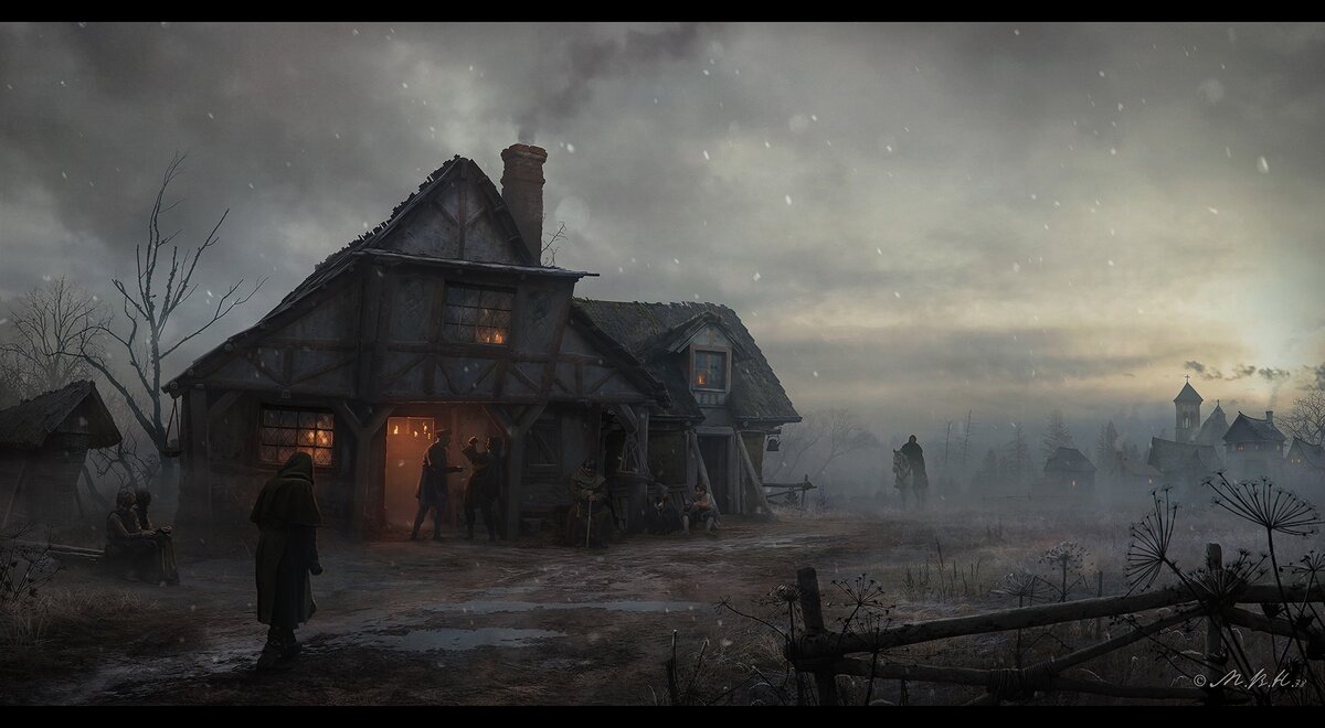 Tavern by the road, Vladimir Manyukhin