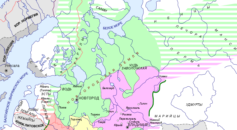 Новгородская земля в древней руси