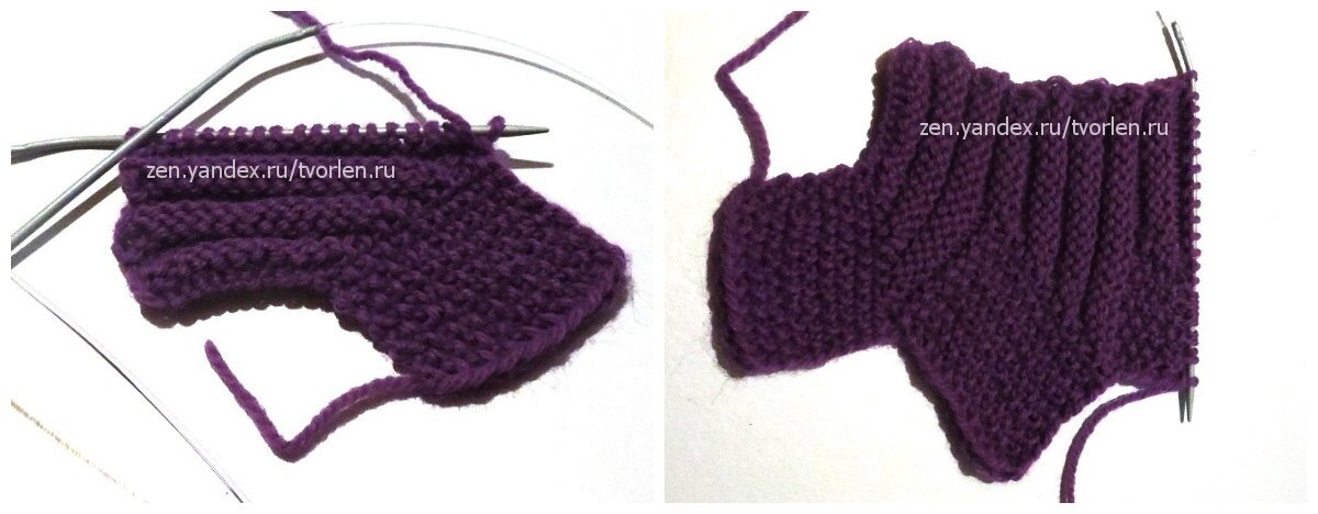 зубчики края манишки выполненные квадратами