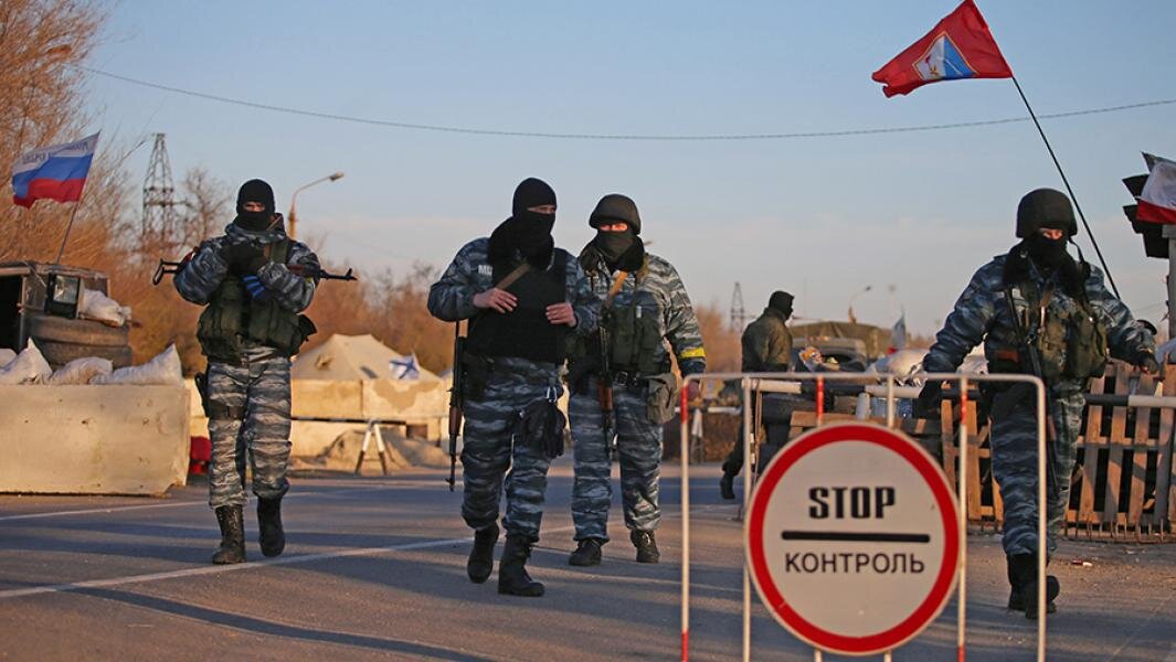 Блокпост на Перекопском перешейке в Крыму 2014 год. Фото: ТАСС/Красильников Станислав