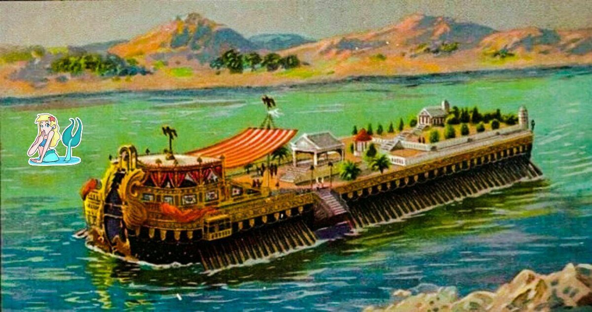 Одна из переоборудованных барж