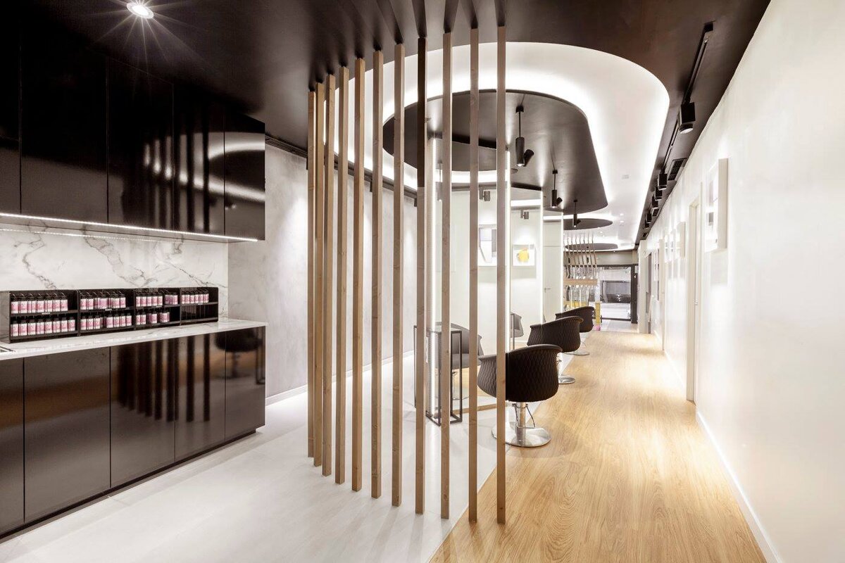 Парикмахерские кресла со стёжкой на красивой круглойбазе