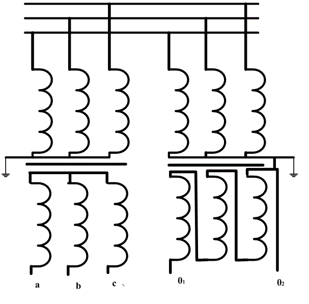 Схема соединения трансформаторов напряжения в звезду