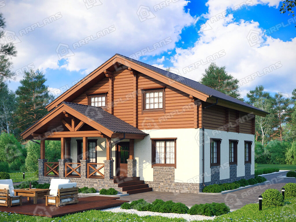 Фасад 1 дома А-032. Источник arplans.ru