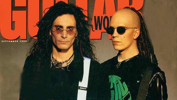 Стив Вай и Девин Таунсенд на обложке Guitar World, 1993