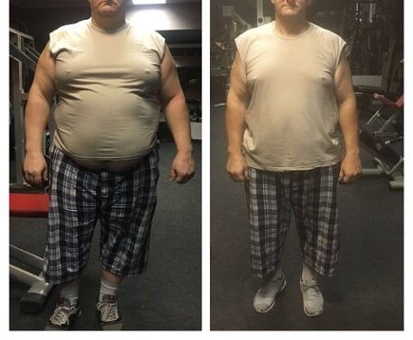 Перед началом занятий вес 157кг. Спустя 6 месяцев вес 112кг.