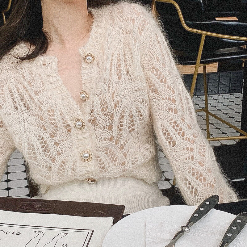 Ажурная блуза из мохера от Lene Holme Samsoe