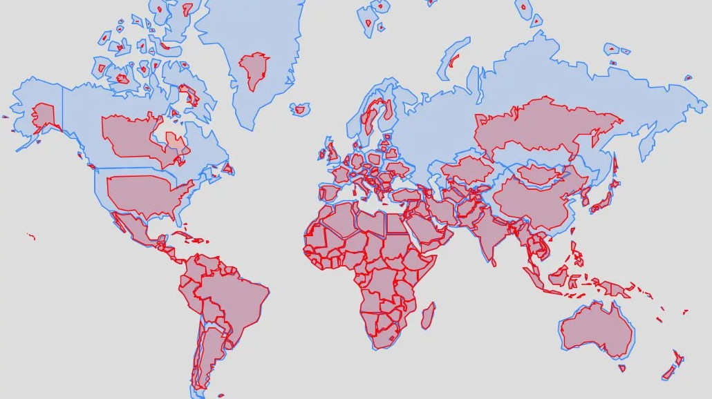 Увидим много стран. Проекция Меркатора реальные Размеры стран. Реальные рахмеры старн. Реальные Размеры стран на карте.