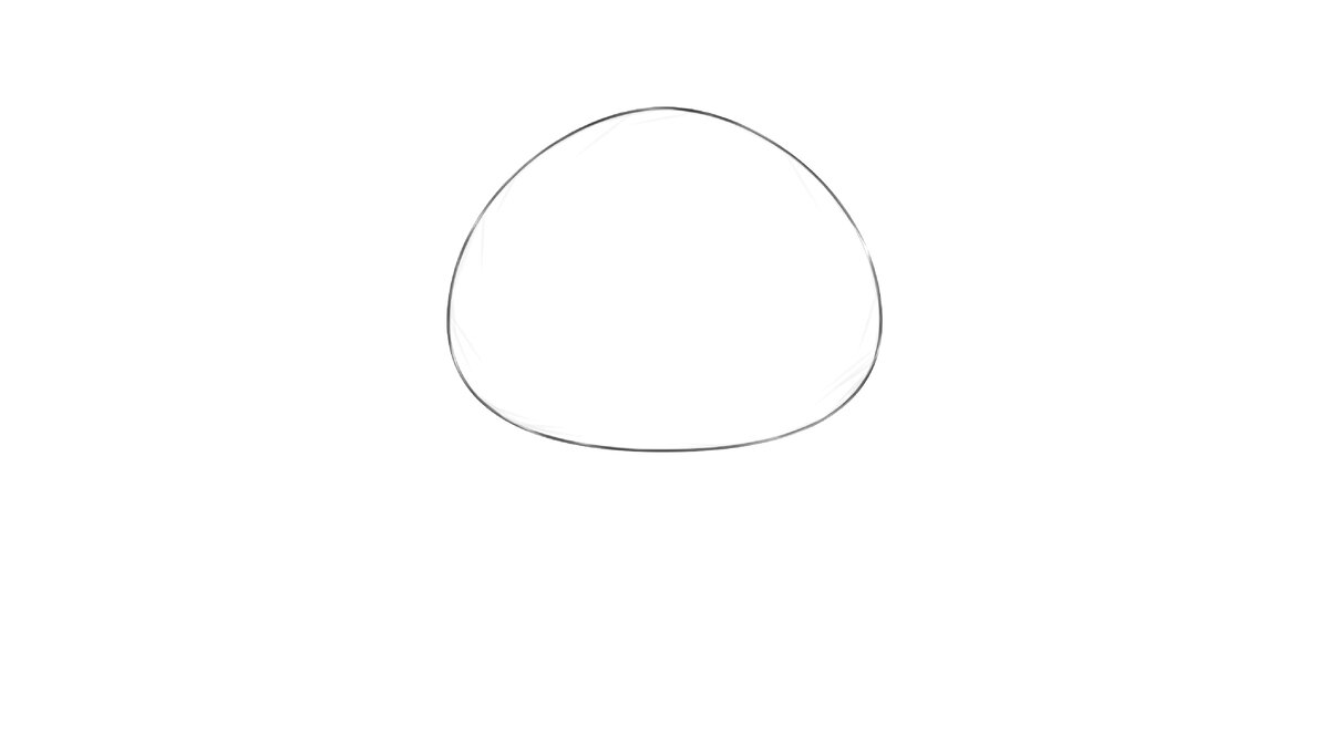 Рисуем простую форму головы