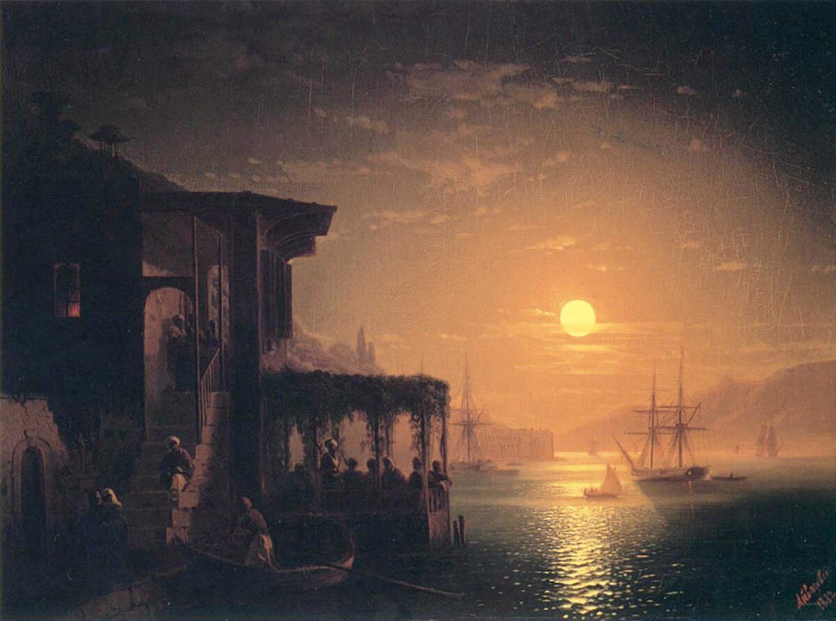 Картина Айвазовского «Полнолуние на Босфоре»