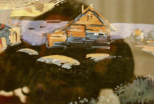 Первым председателем Иркутского отделения Союза художников (первоначально он назывался Союз советских художников Восточно-Сибирского края, в 1937-м преобразован в Иркутский областной Союз советских художников) стал Александр Вологдин. В Иркутском областном художественном музее сохранилась его единственная работа «Вечер»