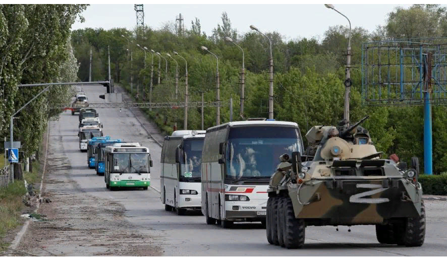 По пути к месту содержания