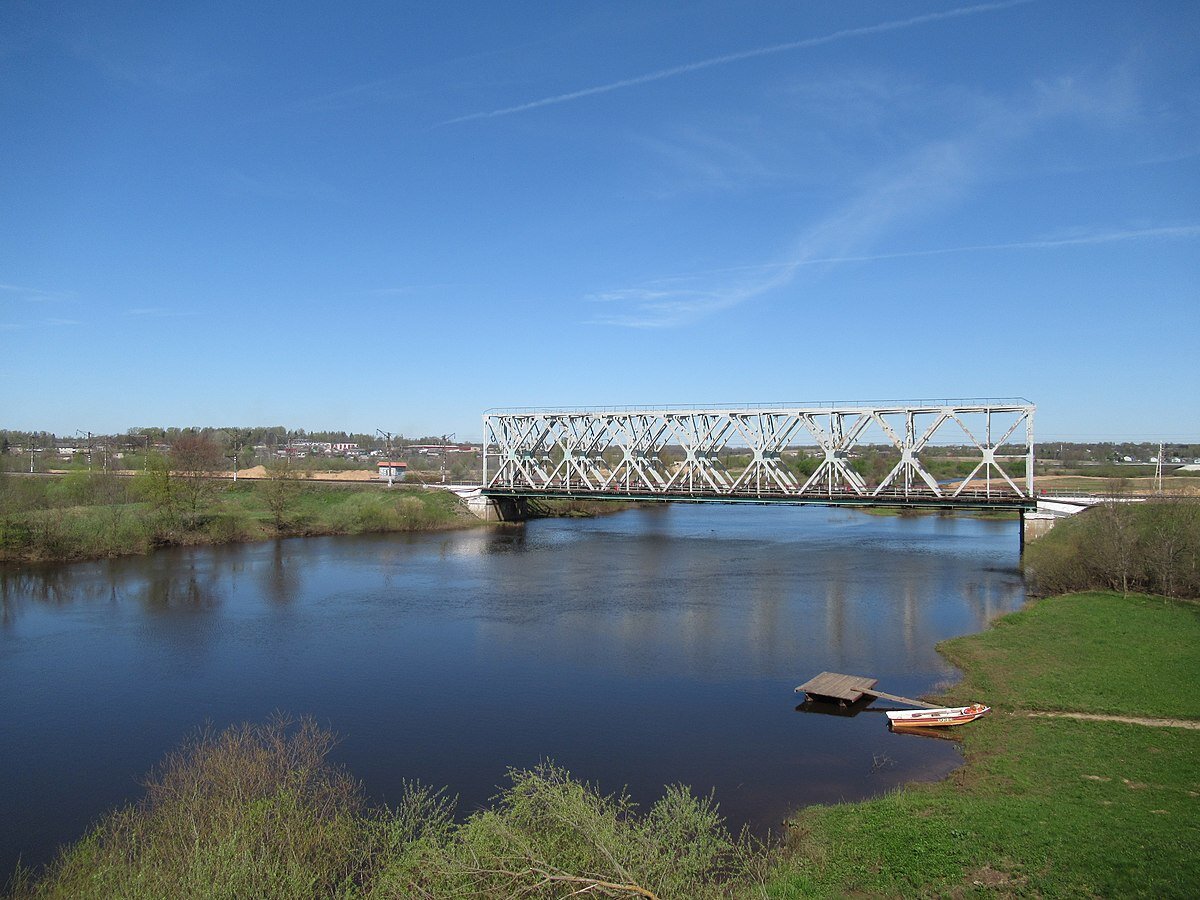 Железнодорожный мост через реку Вопь. г. Ярцево. Яндекс картинки