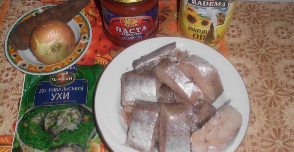 Продукты для приготовления хека в горшочках. Личное фото автора канала Житейская проза