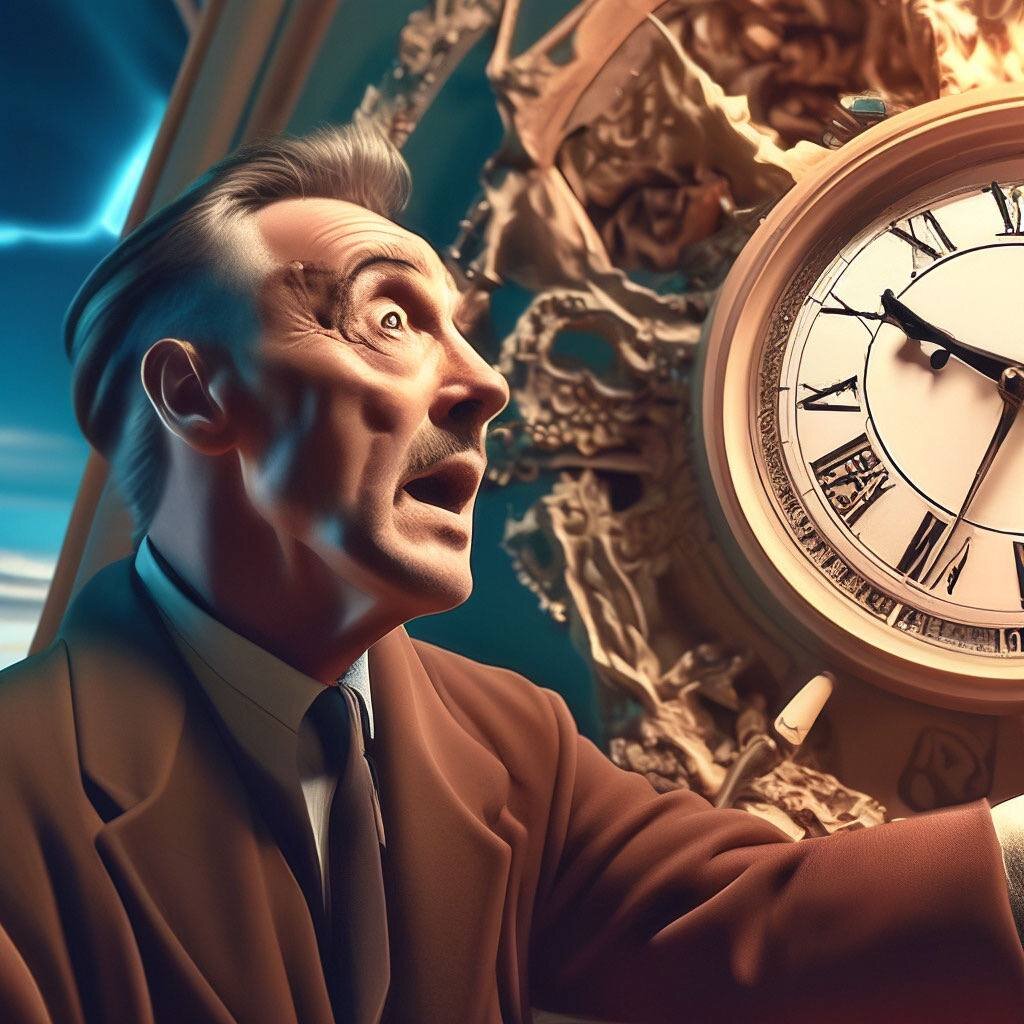 Вот и он не успел ... =) (сделано в Шедеврум)