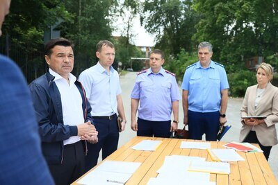    Губернатор Московской области Андрей Воробьев в ходе оперативного собрания по ЧП в Сергиевом Посаде ©Константин Семенец Пресс-служба Губернатора и Правительства Московской области