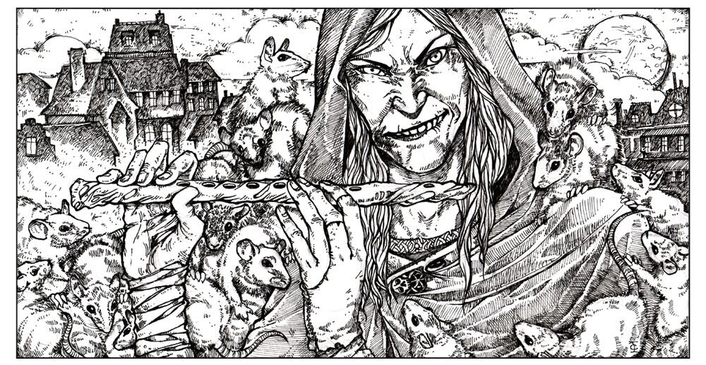 Сказка о "Гамельнском крысолове" – это одно из самых известных произведений братьев Гримм. Рассказ о таинственном плуте, который освободил город Гамельн от крыс, стал популярным среди детей и взрослых.-2
