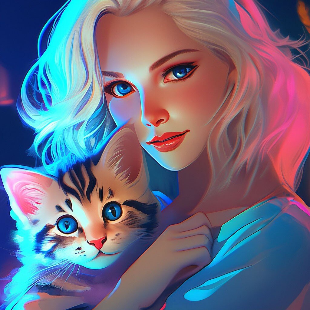 Луна и Ляля ( нейросеть) 